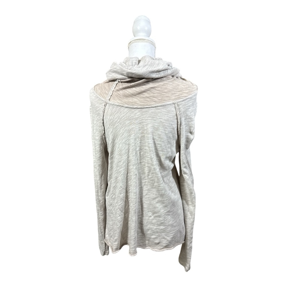 Free People Beach Beige Cocoon Cowl Neck Knit Sweater Tunic - Picture 9 of 15